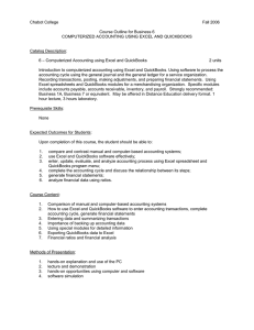 Chabot College Fall 2006 Course Outline for Business 6
