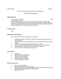 Chabot College Fall 2004 Course Outline for Electronics and Computer Technology 61