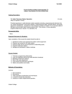 Chabot College  Fall 2008 Course Outline for Mass Communication 73