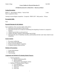 Chabot College  Fall 2003 Course Outline for Physical Education 35
