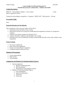 Chabot College  Fall 2003 Course Outline for Physical Education 36