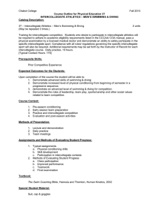 Chabot College Fall 2010 Course Outline for Physical Education 37
