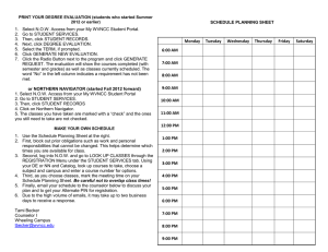 SCHEDULE PLANNING SHEET 2.  Go to STUDENT SERVICES.