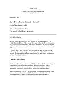 Chabot College  Distance Education Course Proposal Form 2007-2008