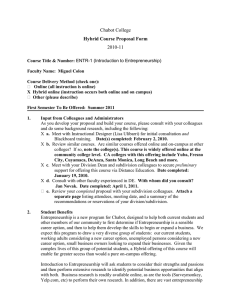 Chabot College 2010-11 Hybrid Course Proposal Form
