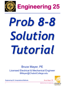 Prob 8-8 Solution Tutorial Engineering 25