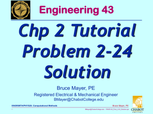 Chp 2 Tutorial Problem 2-24 Solution Engineering 43