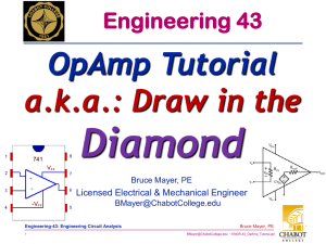 Diamond OpAmp Tutorial a.k.a.: Draw in the Engineering 43