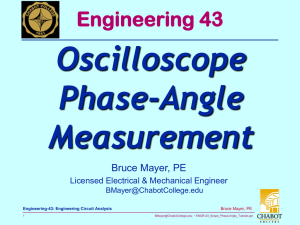 Oscilloscope Phase-Angle Measurement Engineering 43