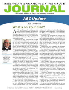 A ABC Update What’s on Your iPad? B