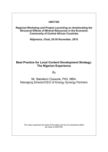 UNCTAD  Regional Workshop and Project Launching on Ameliorating the