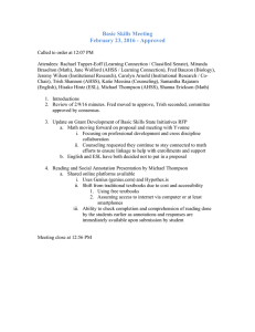 Basic Skills Meeting February 23, 2016 - Approved