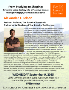 Alexander J. Felson From Studying to Shaping: 