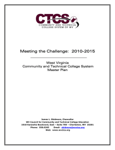 Meeting the Challenge:  2010-2015 West Virginia Community and Technical College System