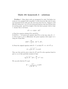 Math 181 homework 3 – solutions