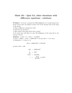 Math 181 - Quiz 5A, other situations with