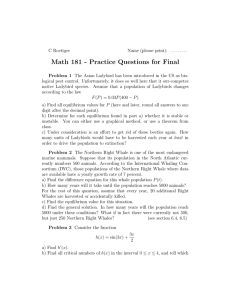 Math 181 - Practice Questions for Final