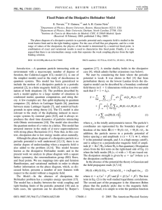 Fixed Points of the Dissipative Hofstadter Model E. Novais, F. Guinea,