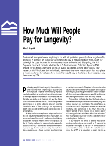 How Much Will People Pay for Longevity?