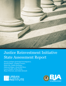 Justice Reinvestment Initiative State Assessment Report