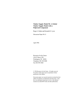 Timber Supply Model 96: A Global Timber Supply Model with a