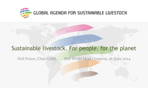 Sustainable livestock. For people, for the planet