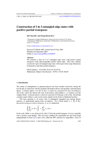 ⊗ 3 entangled edge states with Construction of 3 positive partial transposes