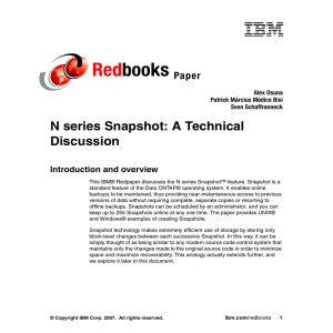 Red books N series Snapshot: A Technical Discussion