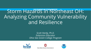 Storm Hazards in Northeast OH: Analyzing Community Vulnerability and Resilience