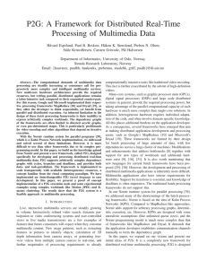 P2G: A Framework for Distributed Real-Time Processing of Multimedia Data