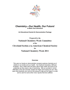 —Our Health, Our Future! Chemistry