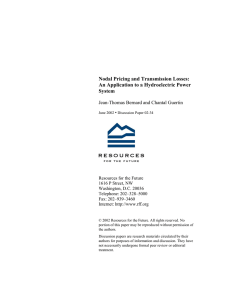 Nodal Pricing and Transmission Losses: An Application to a Hydroelectric Power System