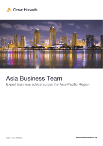 Asia Business Team Expert business advice across the Asia-Pacific Region 1