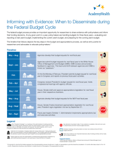 Informing with Evidence: When to Disseminate during the Federal Budget Cycle