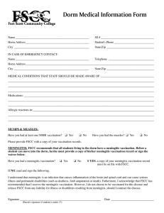 Dorm Medical Information Form