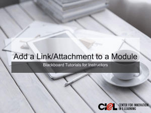 Add a Link/Attachment to a Module Blackboard Tutorials for Instructors