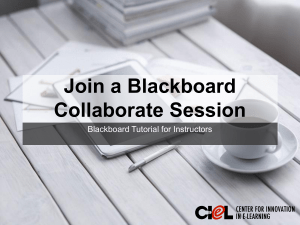 Join a Blackboard Collaborate Session Blackboard Tutorial for Instructors
