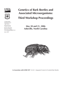 Genetics of Bark Beetles and Associated Microorganisms: Third Workshop Proceedings
