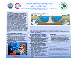 Impacts of Ocean Acidification On Coral Ecology Dr. Julie Wolin; Ben Conklin