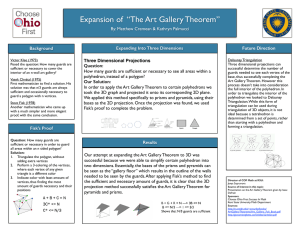 Expansion of  “The Art Gallery Theorem” Future Direction