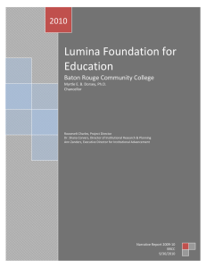 Lumina Foundation for Education 2010