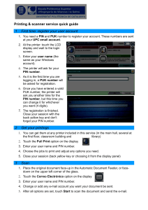 Printing &amp; scanner service quick guide .1