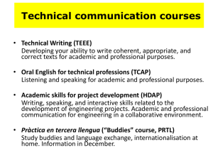 Technical communication courses