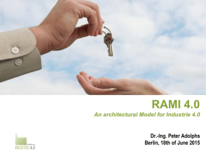 RAMI 4.0 Dr.-Ing. Peter Adolphs Berlin, 18th of June 2015