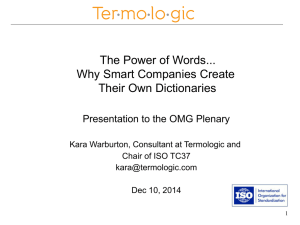 The Power of Words... Why Smart Companies Create Their Own Dictionaries