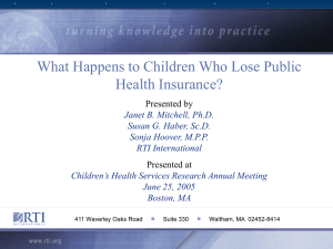 What Happens to Children Who Lose Public Health Insurance?