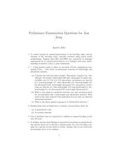 Preliminary Examination Questions for Jian Zeng April 8, 2014