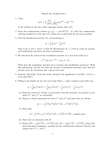 Physics 315, Problem Set 8 1. Using d p