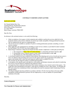 CONTRACT CERTIFICATION LETTER