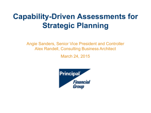 Capability-Driven Assessments for Strategic Planning